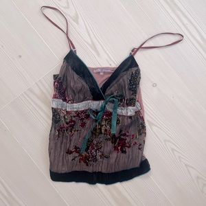 Hale bob silk top - xs